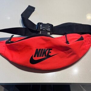 Nike Red and Black Waist Pack